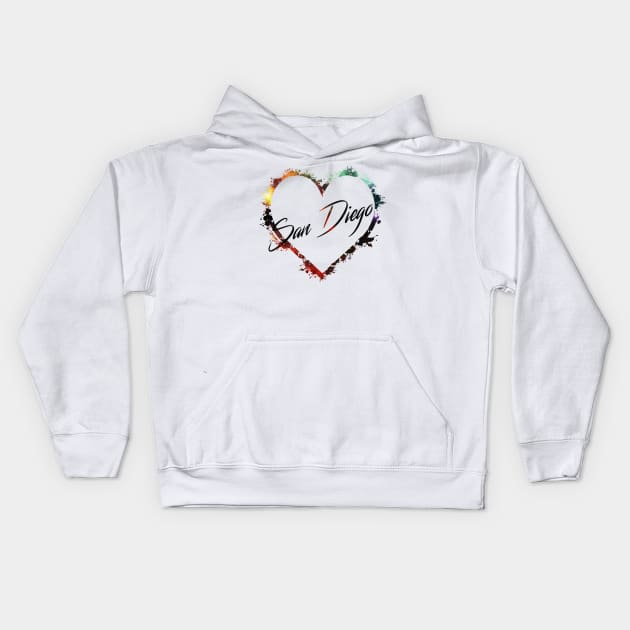 I Love San Diego Kids Hoodie by StupidHead